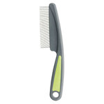 Flea and dust comb for small animals, 15 cm, green