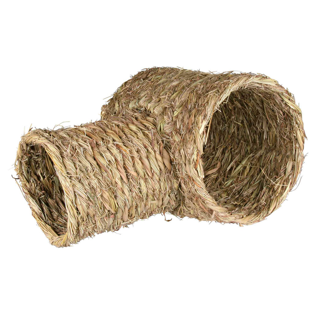 Grass tunnel with turnoff for guinea pigs/rabbits, 30 × 25 × 50 cm