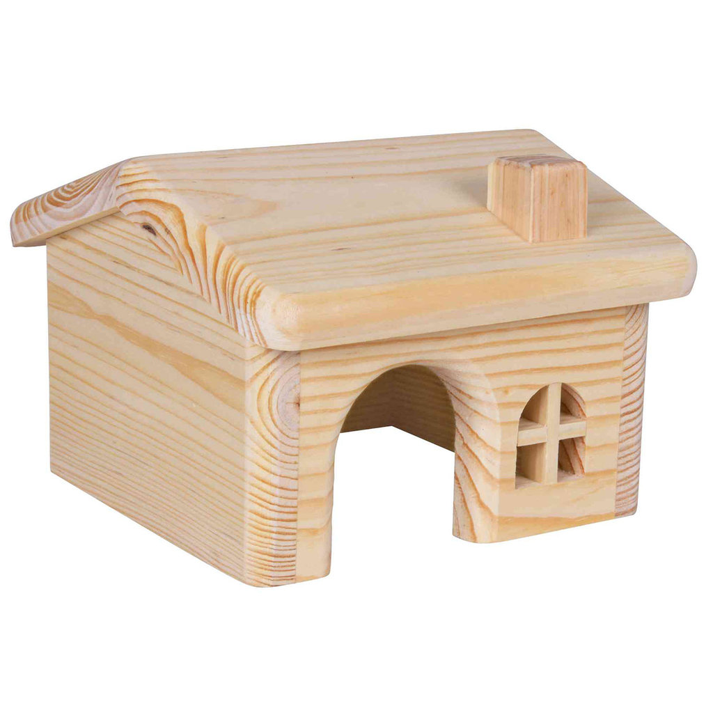 Casita Madera para Hámsters, 15 × 11 × 15 cm