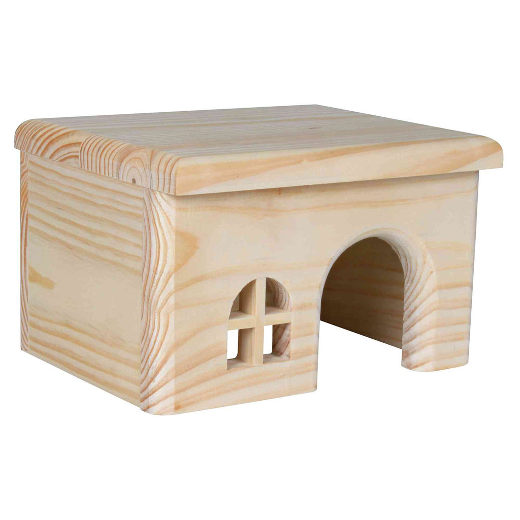 Casita Madera para Hámsters, 15 × 12 × 15 cm