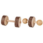 Natural Living dumbbells, ø 4.5 × 9 cm