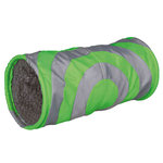 Cuddly tunnel for small animals, ø 15 × 35 cm, grey/green