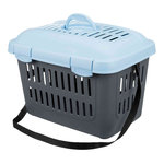 Midi-Capri transport box, XS: 44 × 33 × 32 cm, dark grey/light blue