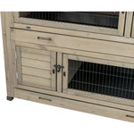 natura small animal hutch, 2 storeys, 133 × 120 × 83 cm, grey-green