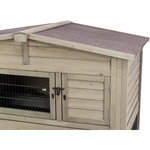 natura small animal hutch, 2 storeys, 133 × 120 × 83 cm, grey-green