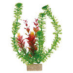 6 plastic plants with sand base, 12 cm