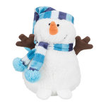 Set de Muñecos Nieve Navidad con Pompón, Felpa, 17 cm