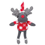 Set de Renos Navidad, tela, 42 cm