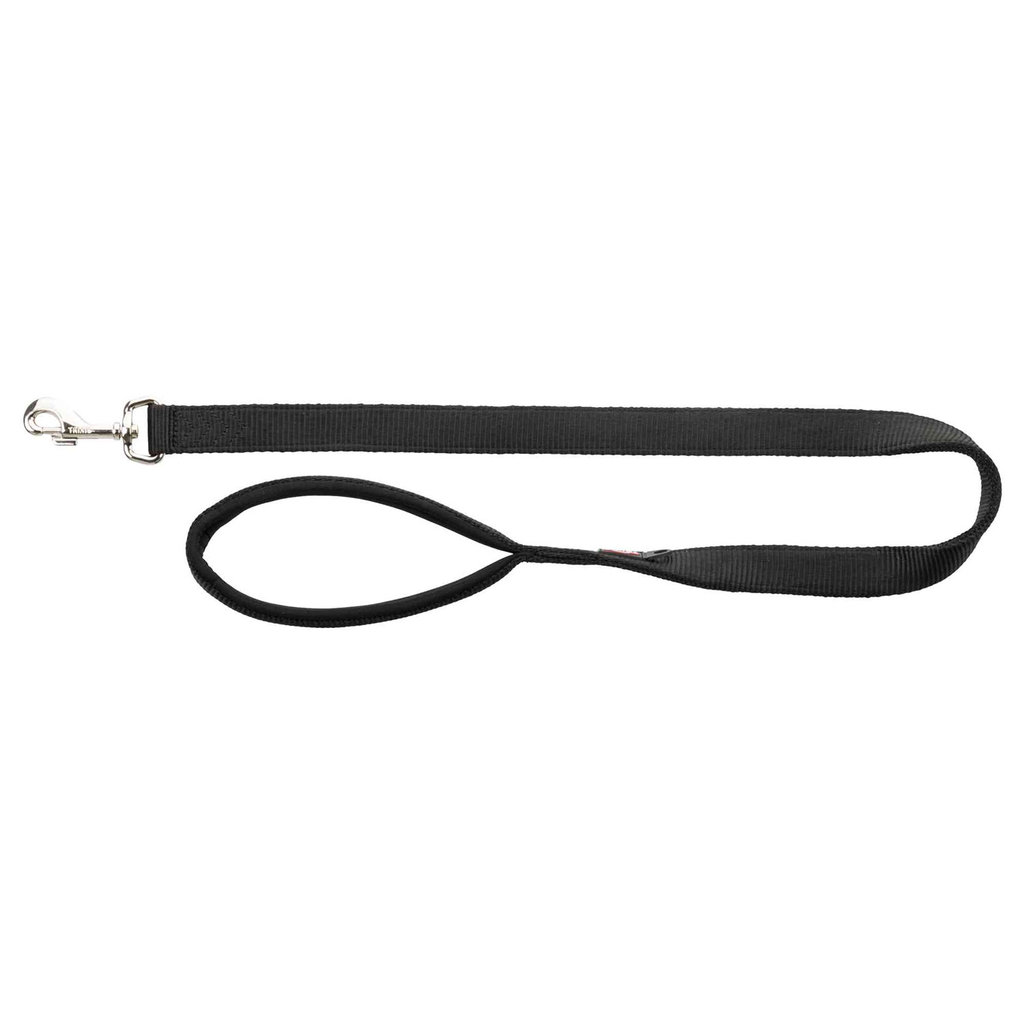 Premium leash XXL, L–XXL: 1.00 m/30 mm, black