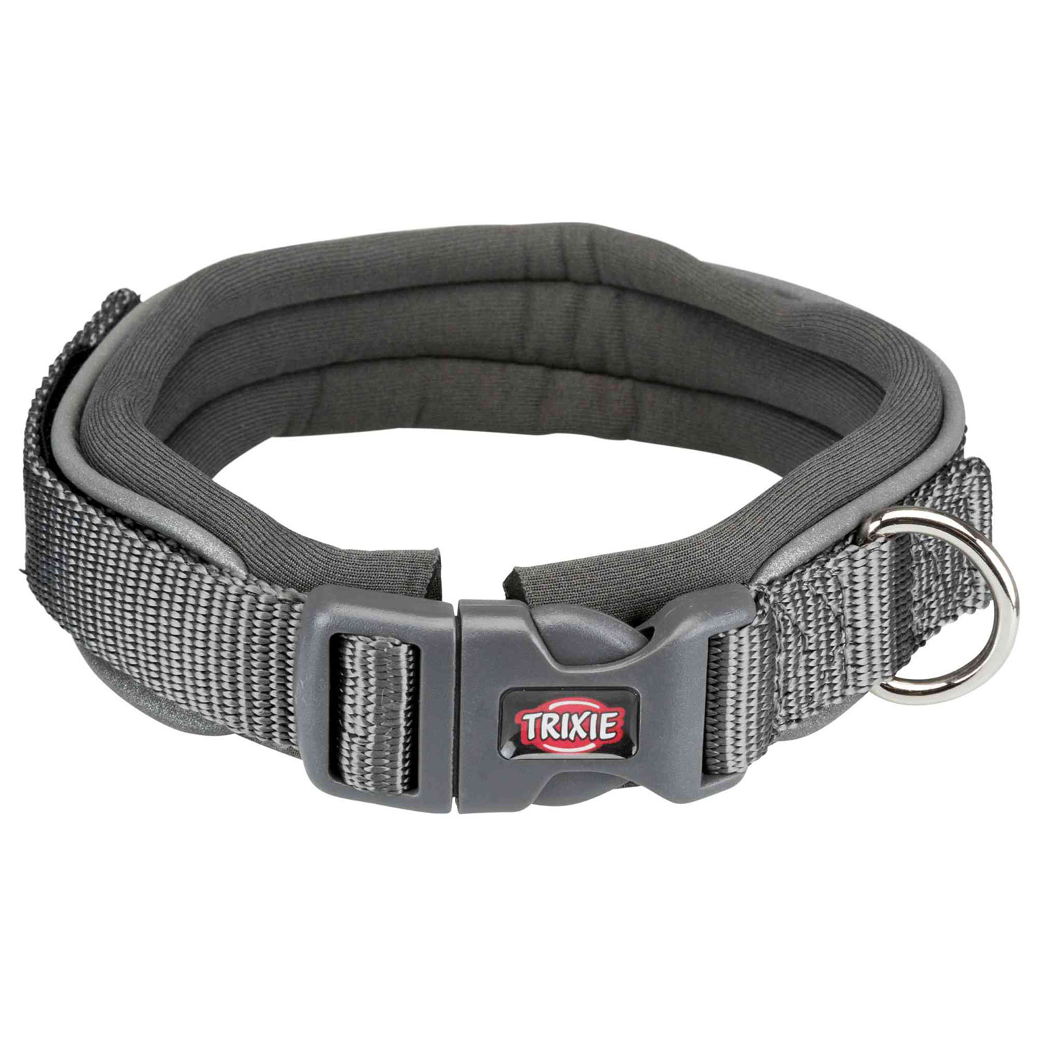 Turista Iluminar salida Collar NEW Premium, Neopreno, L–XL, 55–61 cm/30 mm, Grafito