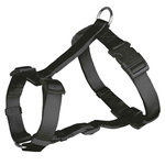 Classic H-harness, XS–S: 30–40 cm/10 mm, black