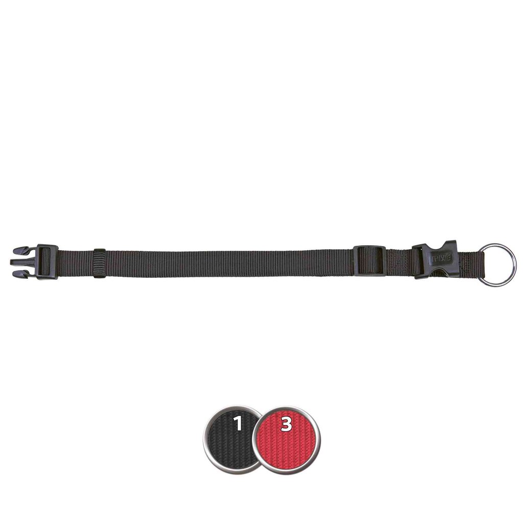 Collar Classic, L-XL, 40-65 cm/25 mm, Negro