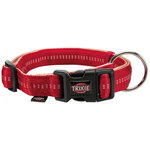 Collar Softline Elegance, L-XL, 40-65 cm/25 mm, Rojo-Beige