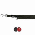 Classic adjustable leash, XS–S: 2.00 m/15 mm, black