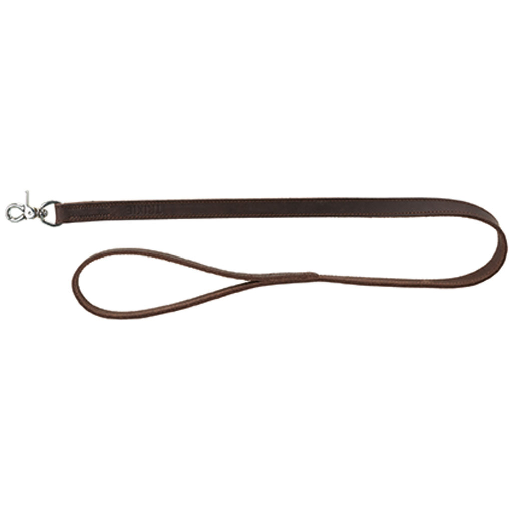 Rustic fatleather leash, XS–S: 1.20 m/12 mm, dark brown