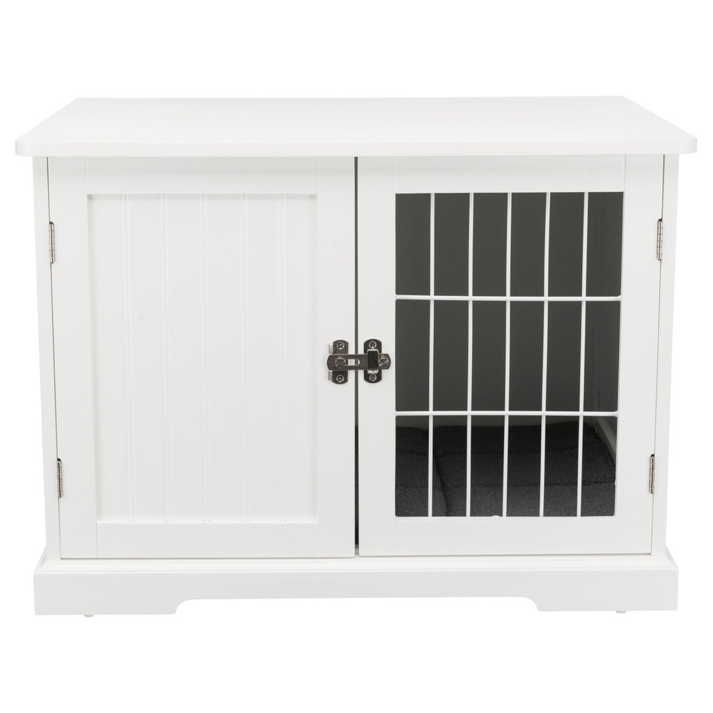 Caseta para Perros y Gatos, M: 73×53×53 cm, Blanco