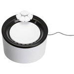 Bebedero Automático Triple Flow, 2 l, Blanco-Negro