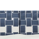 Cesta Elvar, 50 × 35 cm, Azul-Blanco