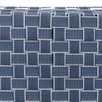 Cesta Elvar, 50 × 35 cm, Azul-Blanco