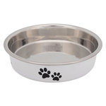 Comedero Gato Nariz Corta, Acero Inox., 0.25 l / ø13 cm