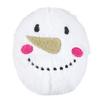 Set de Bolas de Nieve, Peluche, ø 10 cm, Blanco