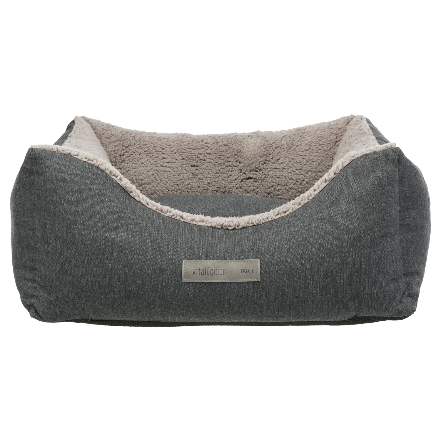 Eliano Vital Bed, Oval, 100 × 70 Cm, Grey