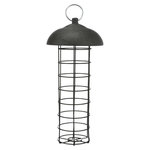 Comedero para Frutas y Bolas de Grasa, ø 10 × 21 cm, negro