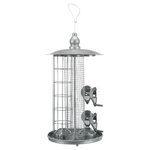 Comedero 3 en 1, ø 20 × 36,5 cm, plata