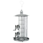 Comedero 3 en 1, ø 20 × 36,5 cm, plata