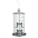 Comedero 3 en 1, ø 20 × 36,5 cm, plata