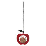 Comedero Manzana, para Bolas de Grasa, 12 × 35 cm
