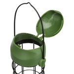 Comedero para Bolas de Grasa, ø 8 × 29 cm, verde