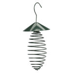 Comedero para Bolas de Grasa con tejado, 10 × 25 cm