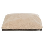 Cama Vital Bendson, 115 × 105 cm, marrón oscuro/beige