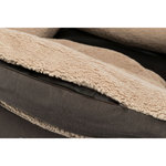 Cama Vital Bendson, 115 × 105 cm, marrón oscuro/beige