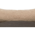 Cama Vital Bendson, 115 × 105 cm, marrón oscuro/beige