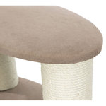 Poste Rascador Marcy Soft, 130 cm, crema/marrón