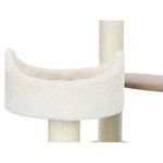 Poste Rascador Marcy Soft, 130 cm, crema/marrón