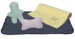 Set JUNIOR (manta afelpada, 2 juguetes, toalla) 4 uds.