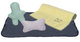 Set JUNIOR (manta afelpada, 2 juguetes, toalla) 4 uds.