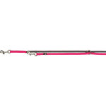 Premium adjustable leash, neoprene padded, XS: 2.00 m/10 mm, fuchsia/graphite