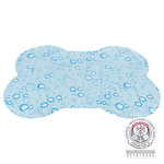 Cooling mat bone shape, L: 85 × 60 cm, light blue