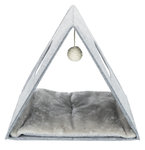 Cueva suave JUNIOR, fieltro, plegable, 38 × 34 × 38 cm, Gris Claro