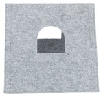 Cueva suave JUNIOR, fieltro, plegable, 38 × 34 × 38 cm, Gris Claro