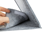 Cueva suave JUNIOR, fieltro, plegable, 38 × 34 × 38 cm, Gris Claro