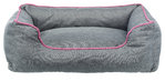 Cama Vital Junis, 80 x 65 cm, Gris oscuro/rosa