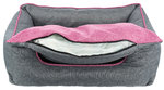 Cama Vital Junis, 80 x 65 cm, Gris oscuro/rosa