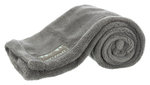 Junior cuddly set blanket/bear, plush, 75 × 50 cm, grey/mint