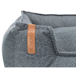 BE NORDIC Föhr Soft bed, 120 × 95 cm, grey