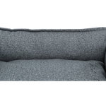 BE NORDIC Föhr Soft bed, 120 × 95 cm, grey